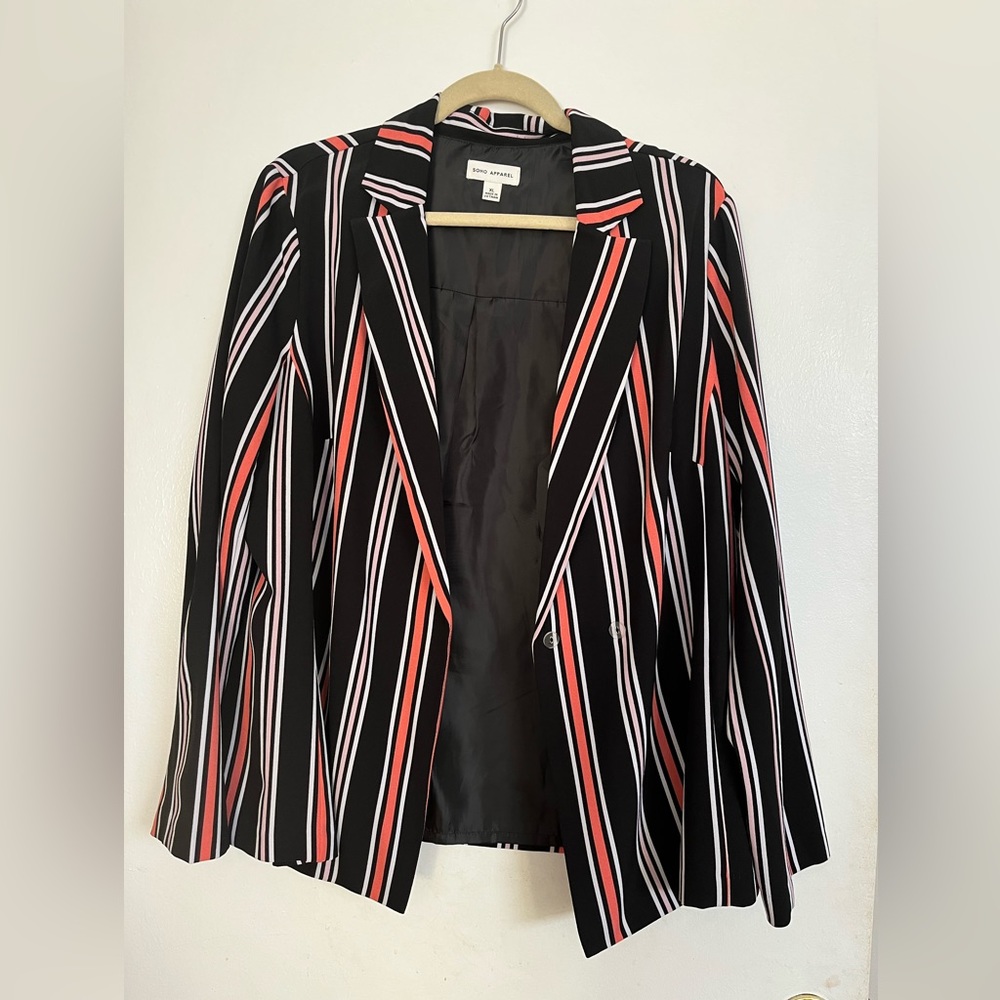 Winner’s Soho Apparel Striped Blazer, Size XL